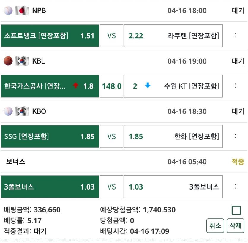 쓰나미 베팅 공유 ㅋ