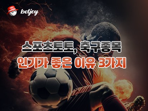 스포츠토토 축구 종목이 <br>인기가 좋은 이유 3가지!