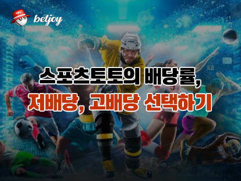 스포츠토토의 배당률 <br>저배당, 고배당 선택하기